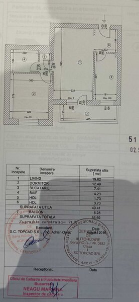 Grozavesti, sector 6, apartament 2 camere 56 mp Onix Residence Orhideea,